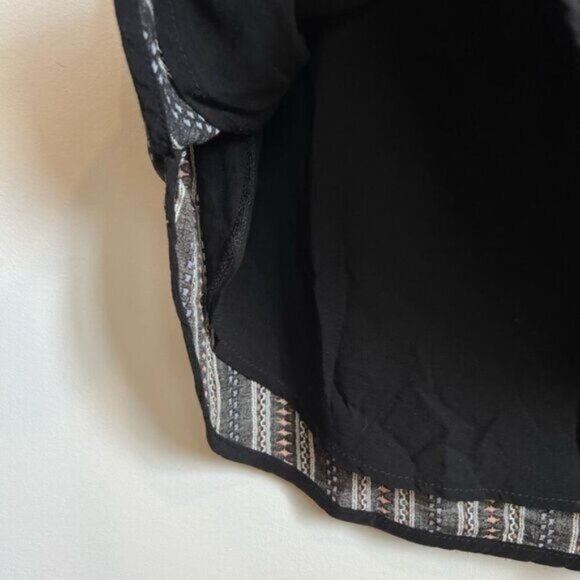 Melissa Nepton Women’s Medium Black Roxy Hi Low Short Dress Tie Short Sleeve - Picture 10 of 16